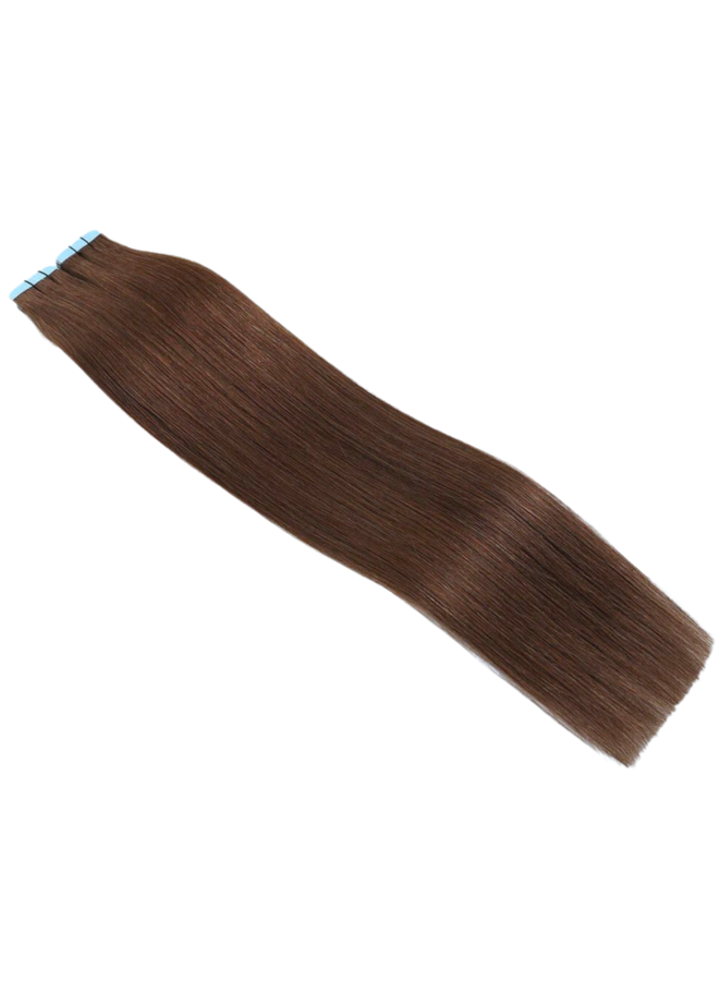 #4 Choco Brown Straight - Tape In Extensions