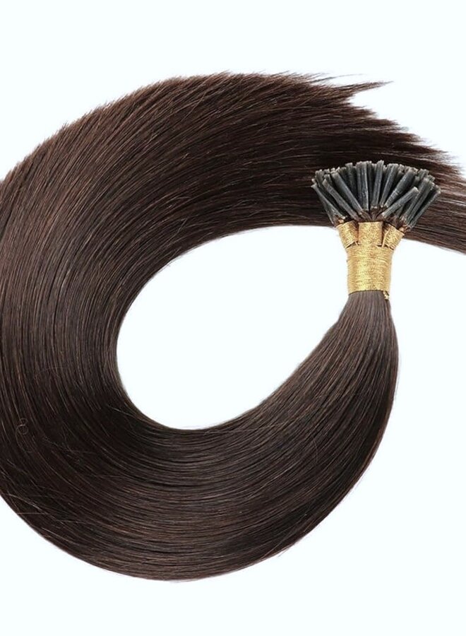 #2 Coffee Brown Straight - I Tip Extensions