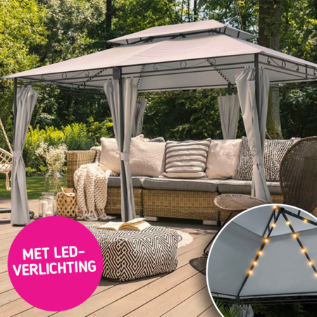 Luxe Tuinpaviljoen inclusief LED-Verlichting