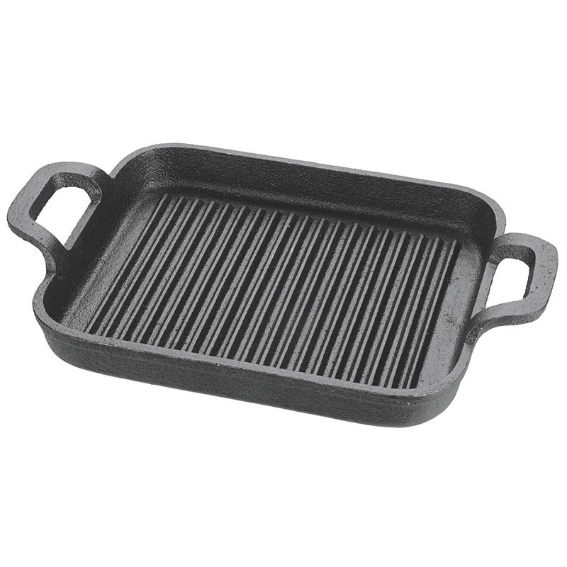 Barbecue grillplaat - Gietijzer - 20x18x2,5cm