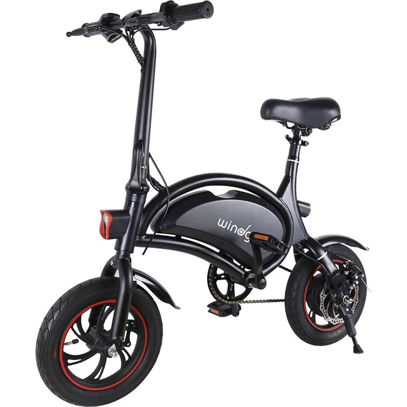 Windgoo - B3 Elektrische E-Bike met Trappers - E-bike - 25Km / H - Zwart