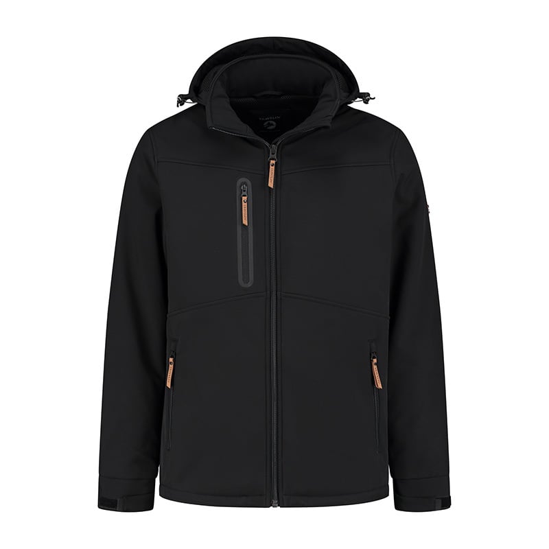 Travelin' Jack Holger Heren Softshell Jas - Zwart - Maat L