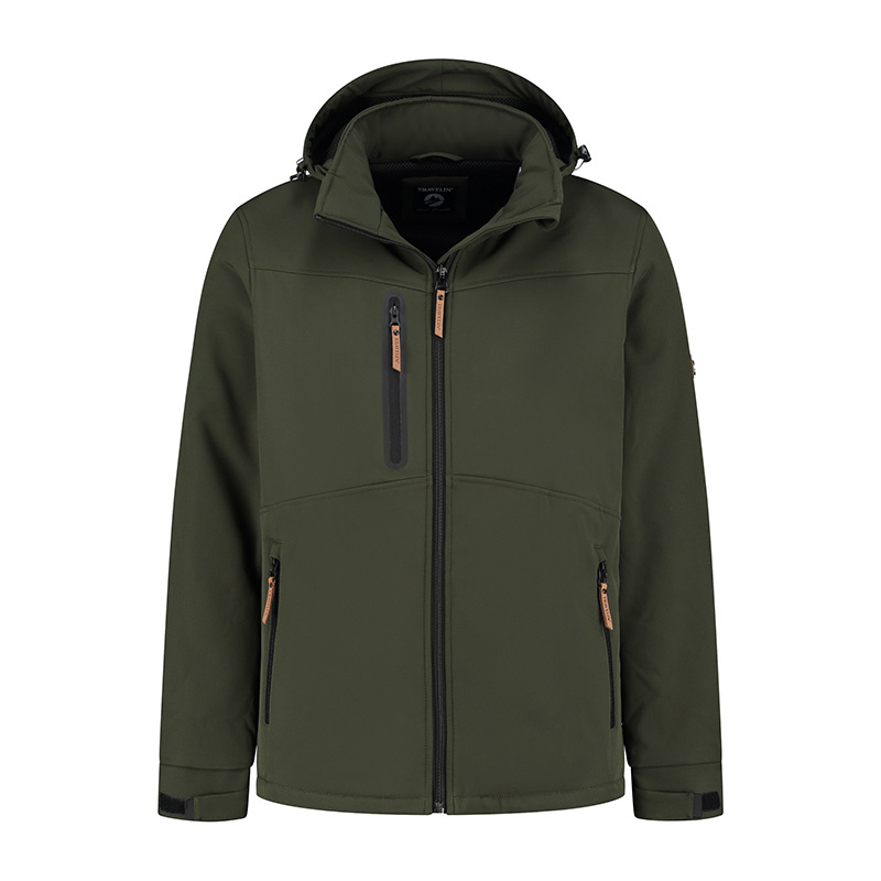 Travelin' Jack Holger Heren Softshell Jas - Groen - Maat XXL