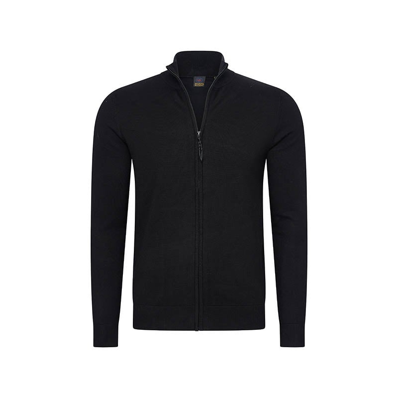 Full Zip Cardigan Vest - Zwart