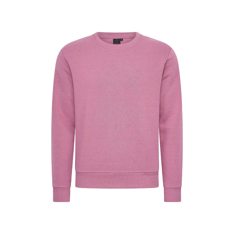 Heren Basic Sweater - Oud Roze