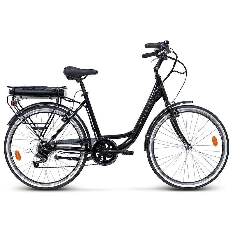 Villette le Debutant, elektrische fiets, 26 inch, 6 versnellingen, zwart