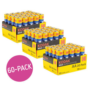 60-PACK Super Alkaline Batterijen