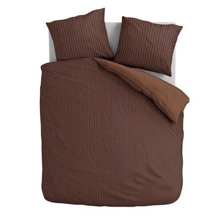 Dekbedovertrek Terracotta Stripe - Satijn