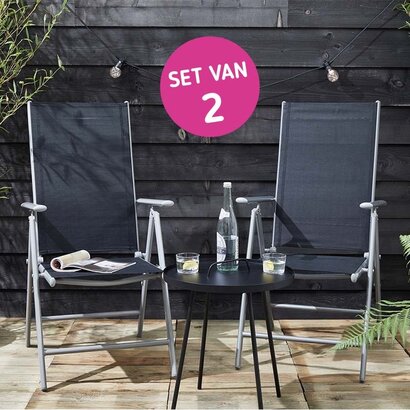 2-PACK Verstelbare Tuinstoelen