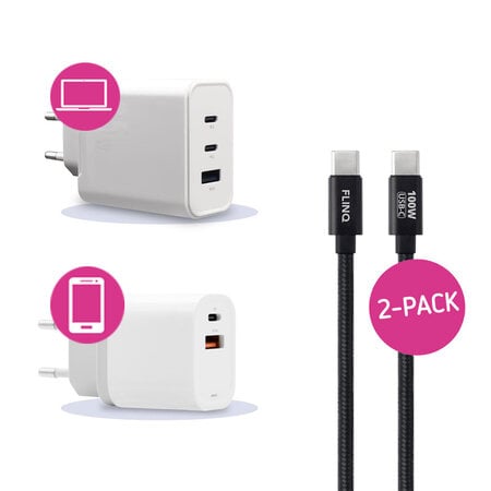 USB-C Snelladers Adapters & Kabels - Voor Laptops/Tablets en Telefoons!