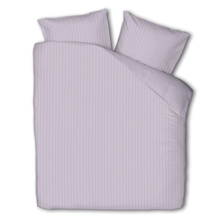 Embossed Stripes - Lila Dekbedovertrek