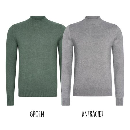 Comfortabele Coltrui - Turtle Neck - Groen - XL