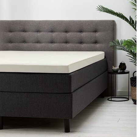 Hoeslaken Katoen - Topper - 140 x 200 cm - Creme