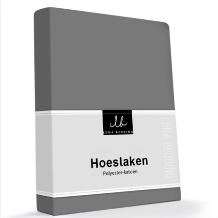 Hoeslaken Jersey Stretch - Zwart