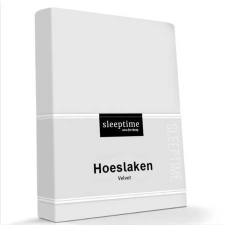 Hoeslaken Velvet - Wit