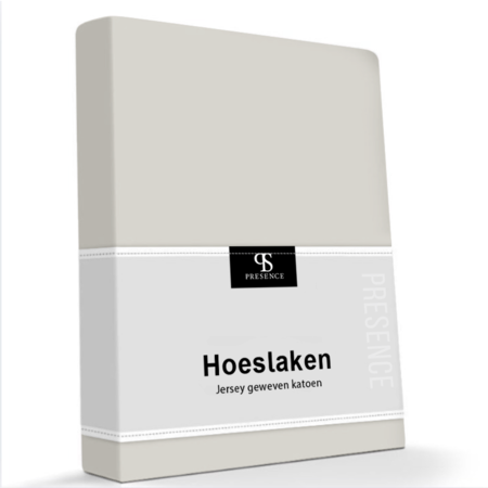 Hoeslaken Katoen Dubbel Jersey - Creme