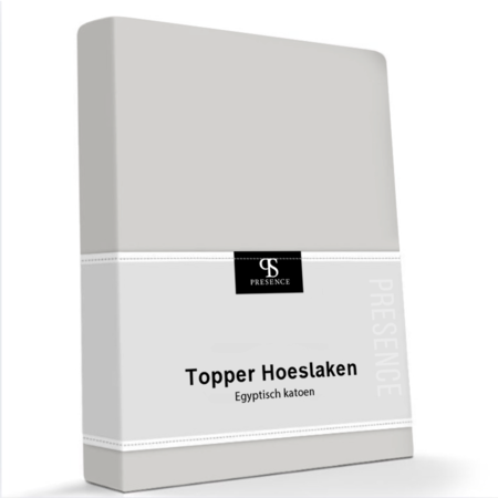 Hoeslaken Egyptisch Katoen Stretch - Topper - Creme