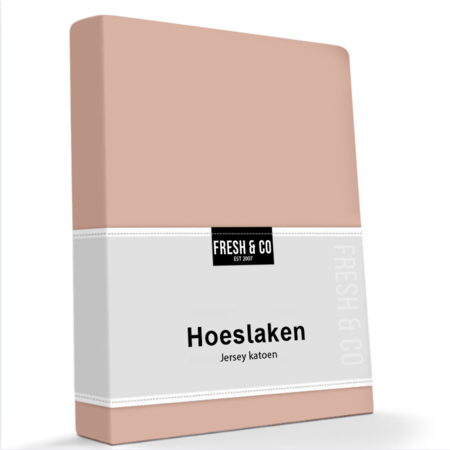 Hoeslaken Katoen Stretch - Cognac