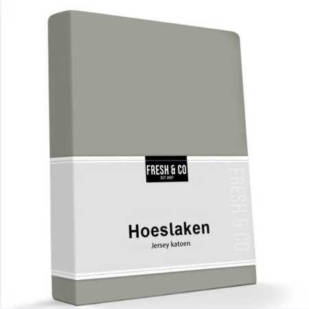 Hoeslaken Katoen Stretch - Truffel