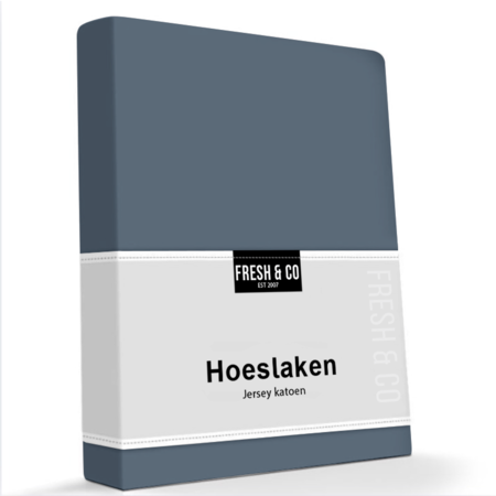 Hoeslaken Katoen Stretch - Navy