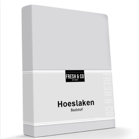 Hoeslaken Luxe Badstof - Lichtgrijs