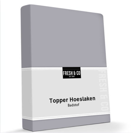 Hoeslaken Luxe Badstof - Topper - Antraciet