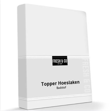 Hoeslaken Luxe Badstof - Topper - Wit