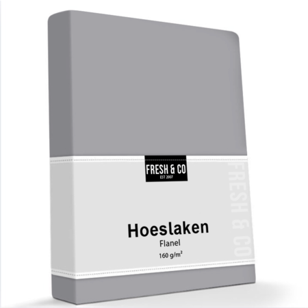 Hoeslaken Flanel - Antraciet
