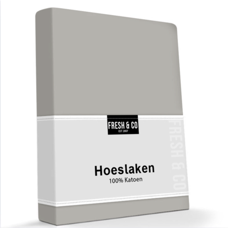 Hoeslaken Katoen - Lichtgrijs