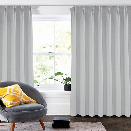 Gordijnen Met Linnen Look 150 Of 300 cm - Haken - Licht Grijs
