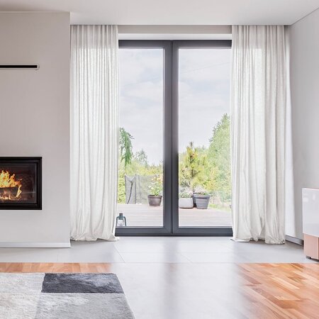 In Between Gordijnen 150 of 300 cm - Ringen - Off White