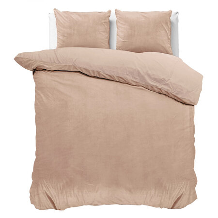 Dekbedovertrek Velvet Uni - Beige