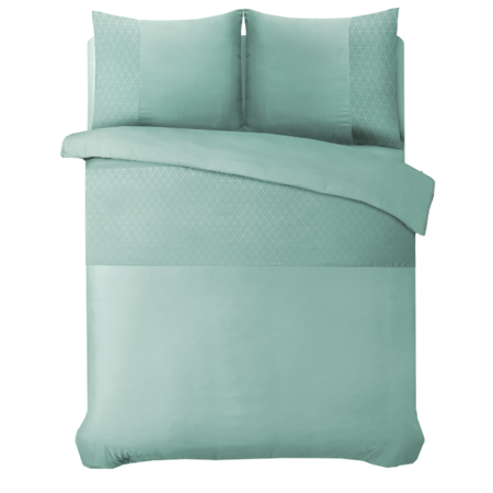 Dekbedovertrek Embossed Marseille - Mintgroen