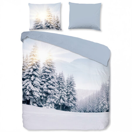 Dekbedovertrek Sneeuwlandschap - Blauw