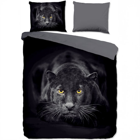 Dekbedovertrek Panter - Zwart