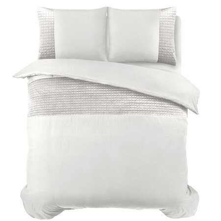 Dekbedovertrek Velvet Band - Wit