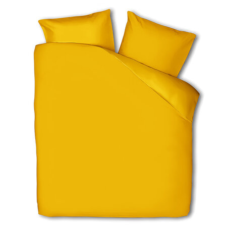 Dekbedovertrek Plain Percale - Okergeel
