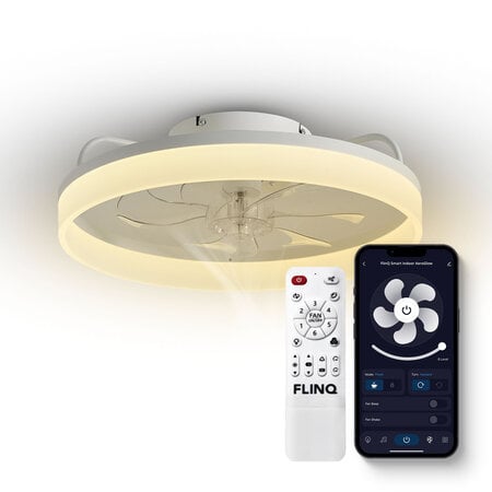 Smart Plafondventilator Indoor AeroGlow met Verlichting