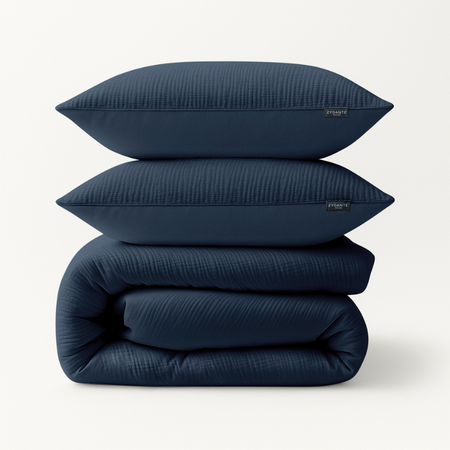 Dekbedovertrek Mousseline - Petrol