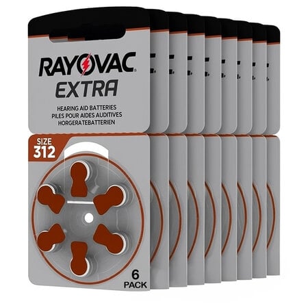 60-PACK Gehoorapparaat Batterijen - Type 312
