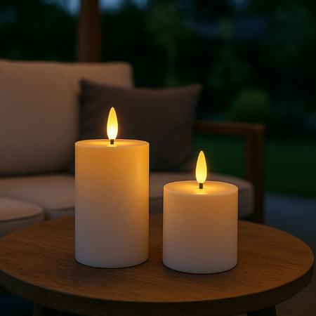 2-PACK Outdoor LED Kaarsen