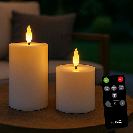 2-PACK Outdoor LED Kaarsen