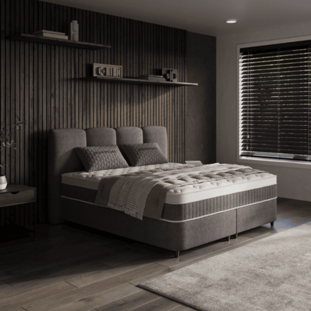 Boxspring met Opbergruimte - Allure -  Antraciet 