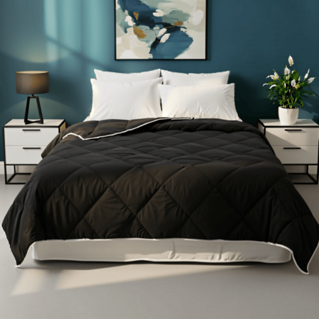 Lazy Dekbed Zonder Overtrek - Zwart