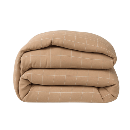 Easy Dekbed Zonder Overtrek - McGregor Squares - Taupe