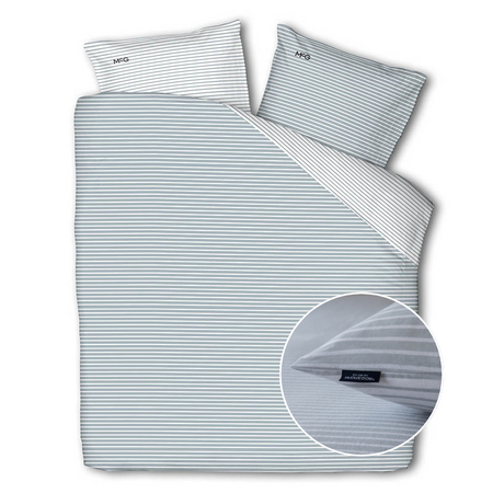 Dekbedovertrek Flanel - Blue Stripes