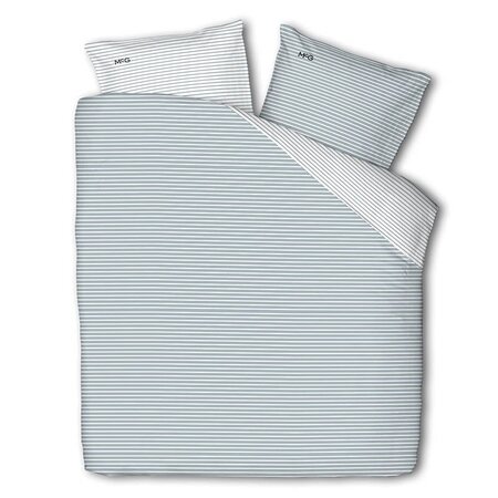 Dekbedovertrek Flanel - Blue Stripes