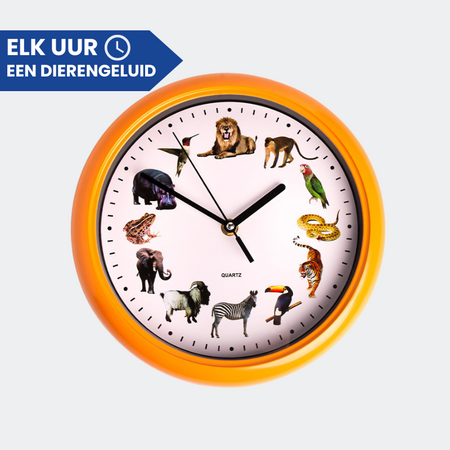 Klok met Dierengeluiden!