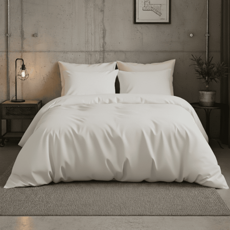 Dekbedovertrek Satijn Uni - Wit