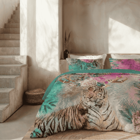 Dekbedovertrek Percale Katoen - Tijger Exotisch